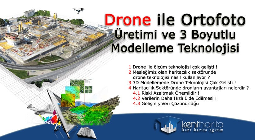 Drone İle Ortofoto Üretimi ve 3 Boyutlu Modelleme